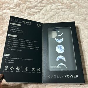 Casely Power Battery Case with Moon Phases Design for iPhone 11